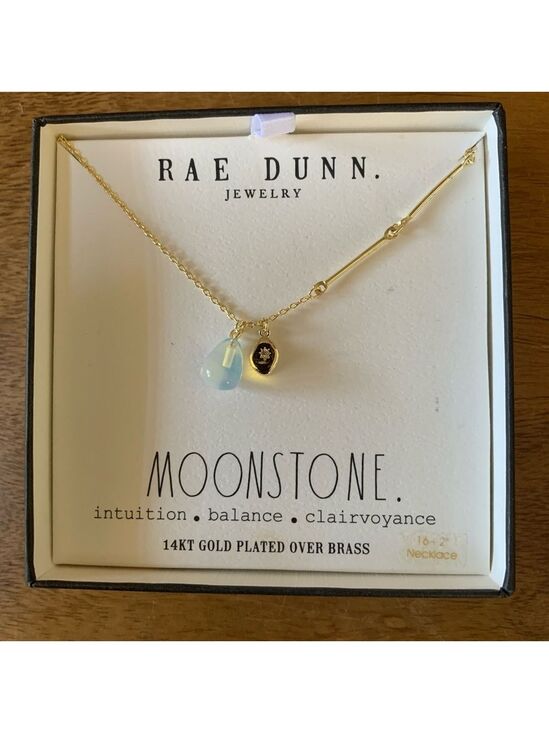 Rae Dunn Jewelry - RAE DUNN Gold Moonstone Necklace